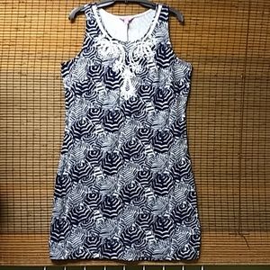New Lilly "Stained" French Terry Cotton Dress XL